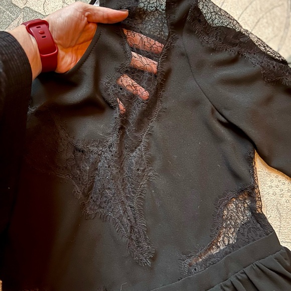 Iro black lace mini dress - Picture 6 of 9